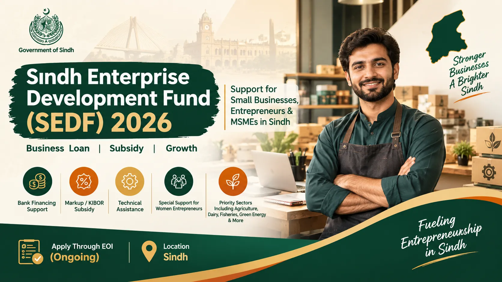 Sindh Enterprise Development Fund SEDF 2026 business support scheme
